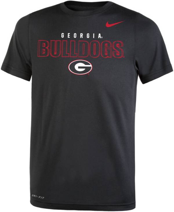 Nike Youth Georgia Bulldogs Dri-FIT Legend Black T-Shirt