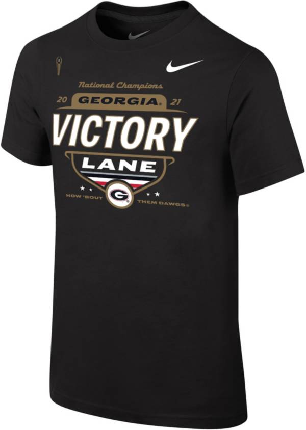 Nike Youth 2021 National Champions Georgia Bulldogs Locker Room T-Shirt