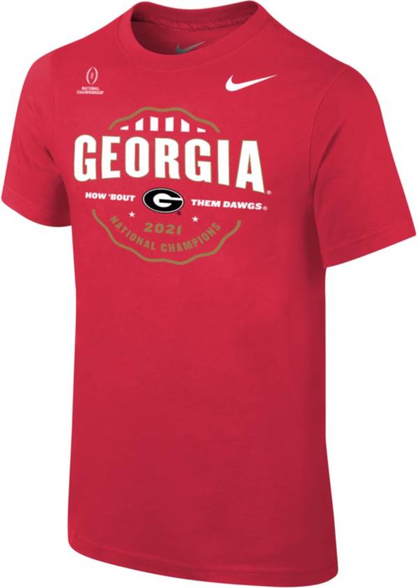 Nike Youth 2021 National Champions Georgia Bulldogs Celebration T-Shirt