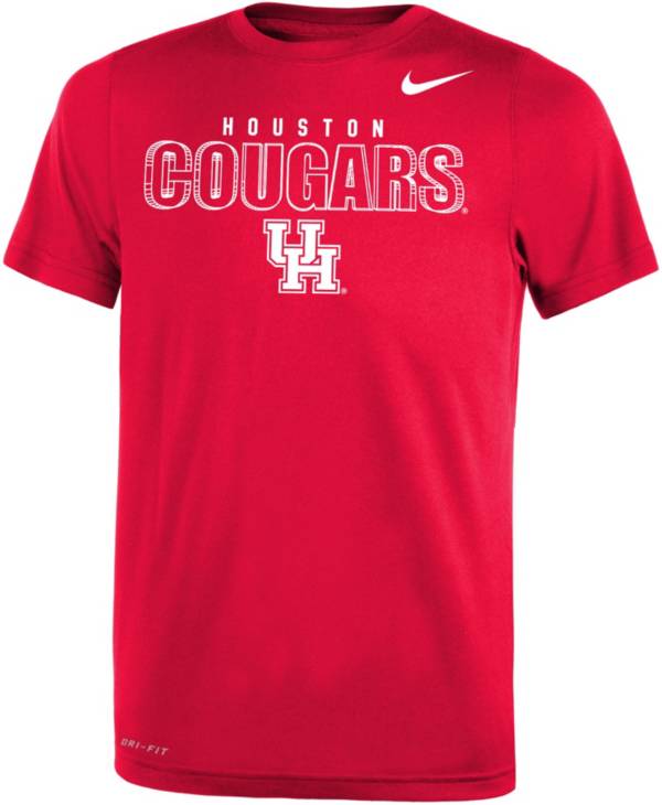 Nike Youth Houston Cougars Red Dri-FIT Legend T-Shirt