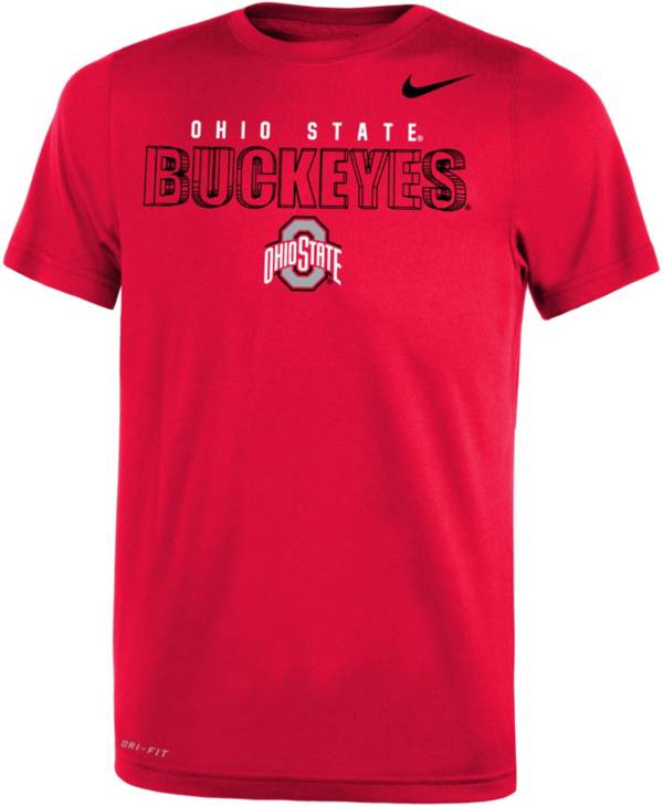 Nike Youth Ohio State Buckeyes Scarlet Dri-FIT Legend T-Shirt