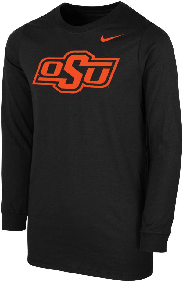 Nike Youth Oklahoma State Cowboys Core Cotton Long Sleeve Black T-Shirt
