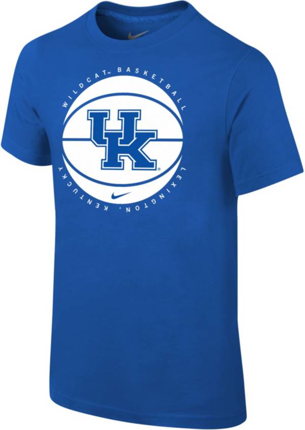 Nike Youth Kentucky Wildcats Blue Cotton Basketball Team T-Shirt