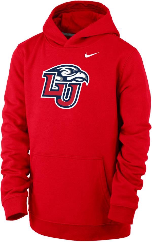 Nike Youth Liberty Flames Red Club Fleece Pullover Hoodie