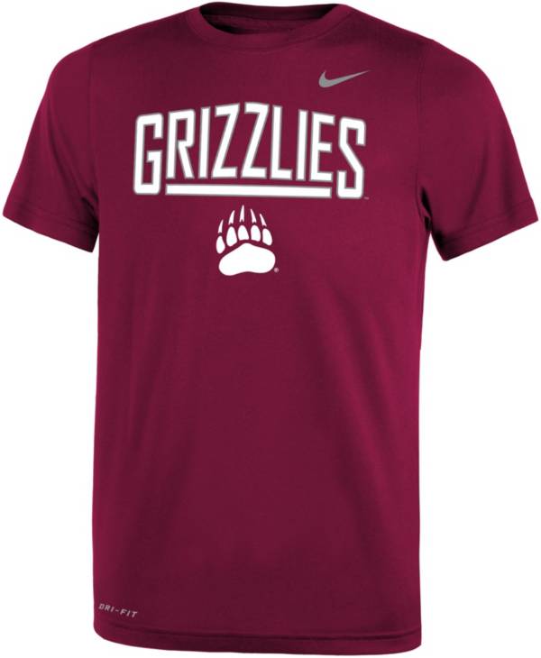 Nike Youth Montana Grizzlies Maroon Dri-FIT Legend T-Shirt