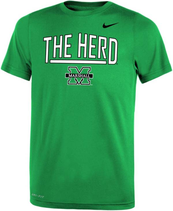 Nike Youth Marshall Thundering Herd Green Dri-FIT Legend T-Shirt