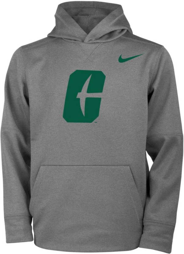 Nike Youth Charlotte 49ers Grey Therma Pullover Hoodie