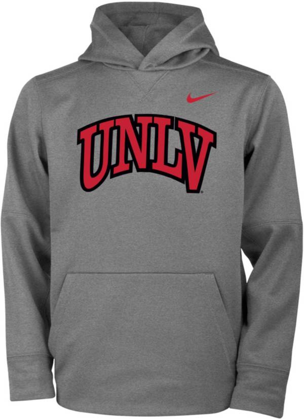 Nike Youth UNLV Rebels Grey Therma Pullover Hoodie