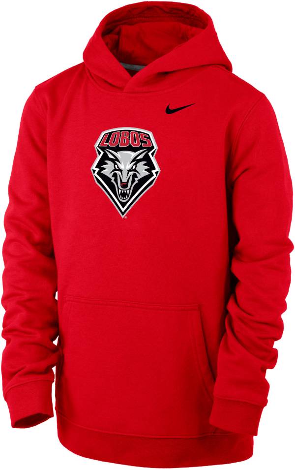 Nike Youth New Mexico Lobos Cherry Club Fleece Pullover Hoodie product image