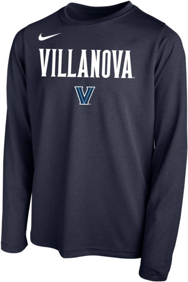 Nike Youth Villanova Wildcats Navy Dri-FIT Legend Long Sleeve Tee