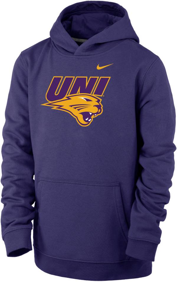 Nike Youth Northern Iowa Panthers Purple Club Fleece Pullover Hoodie