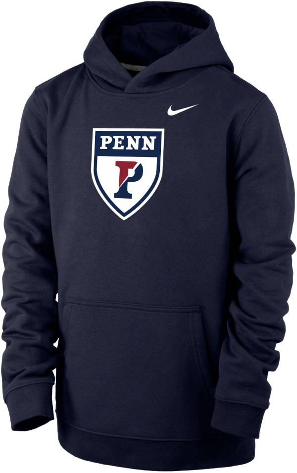 Nike Youth University of Pennsylvania Quakers Blue Club Fleece Pullover Hoodie