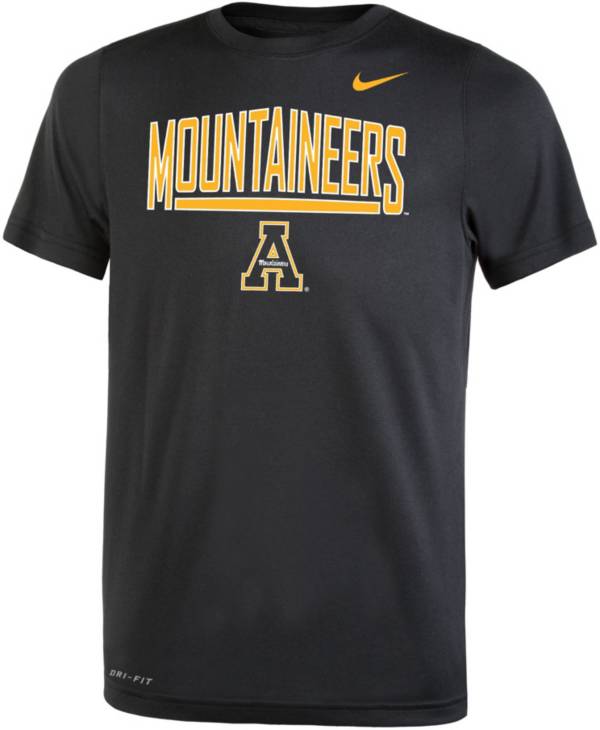 Nike Youth Appalachian State Mountaineers Dri-FIT Legend Black T-Shirt