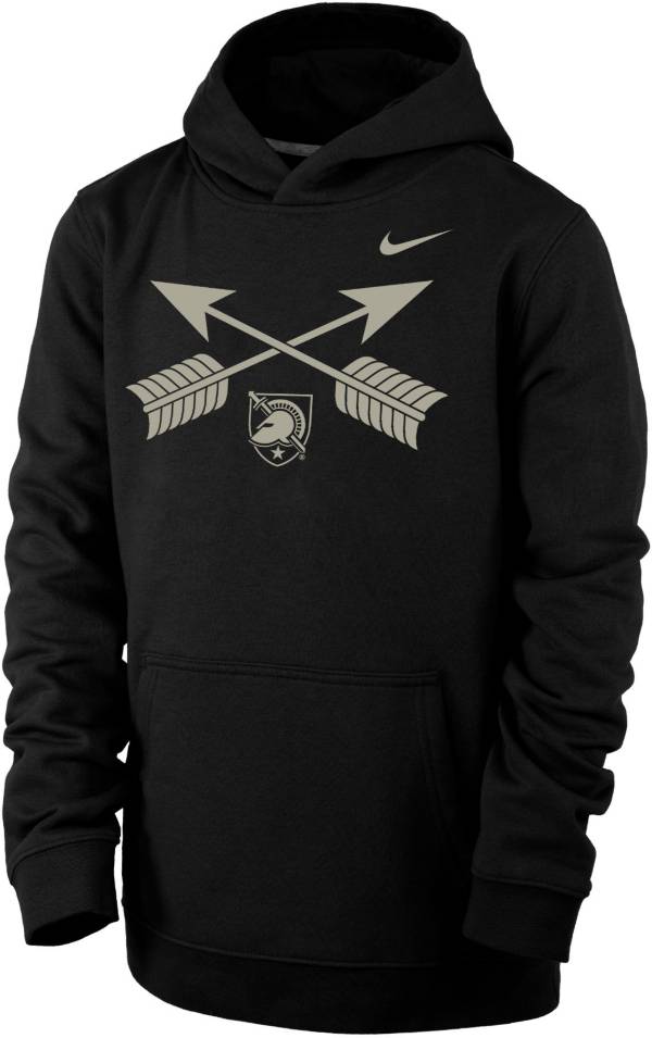 Nike Youth Army West Point Black Knights Rivalry Collection Army Black Club Fleece Hoodie