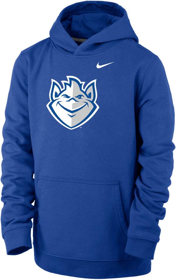 Nike Youth Saint Louis Billikens Blue Club Fleece Pullover Hoodie