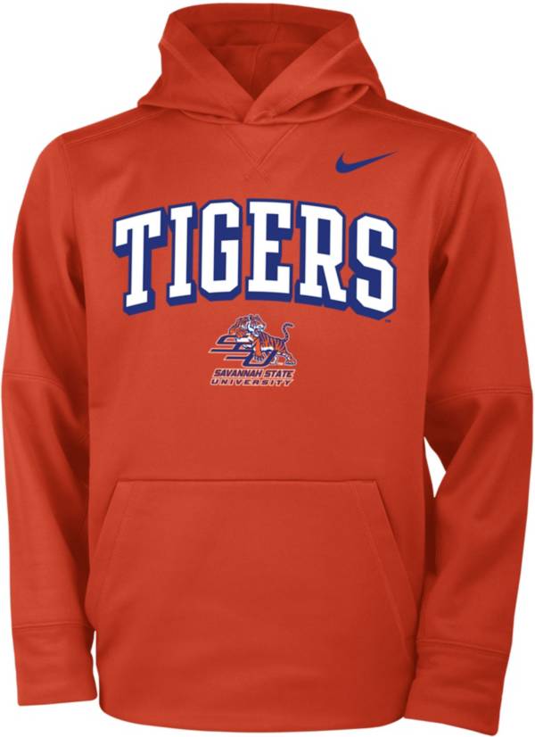 Nike Youth Savannah State Tigers Orange Therma Pullover Hoodie