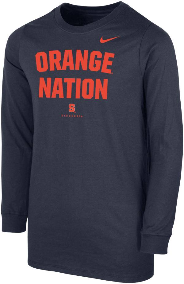 Nike Youth Syracuse Orange Blue Core Cotton Long Sleeve T-Shirt product image