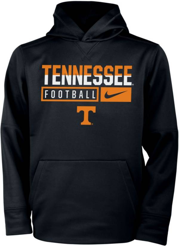 Nike Youth Tennessee Volunteers Therma Football Black Hoodie