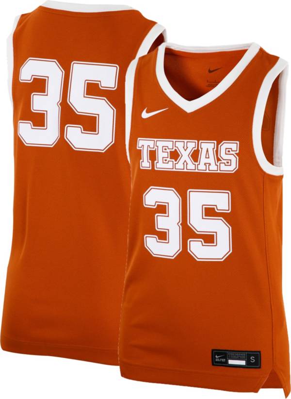 Nike Youth Texas Longhorns #35 Burnt Orange Replica Basketball Jersey