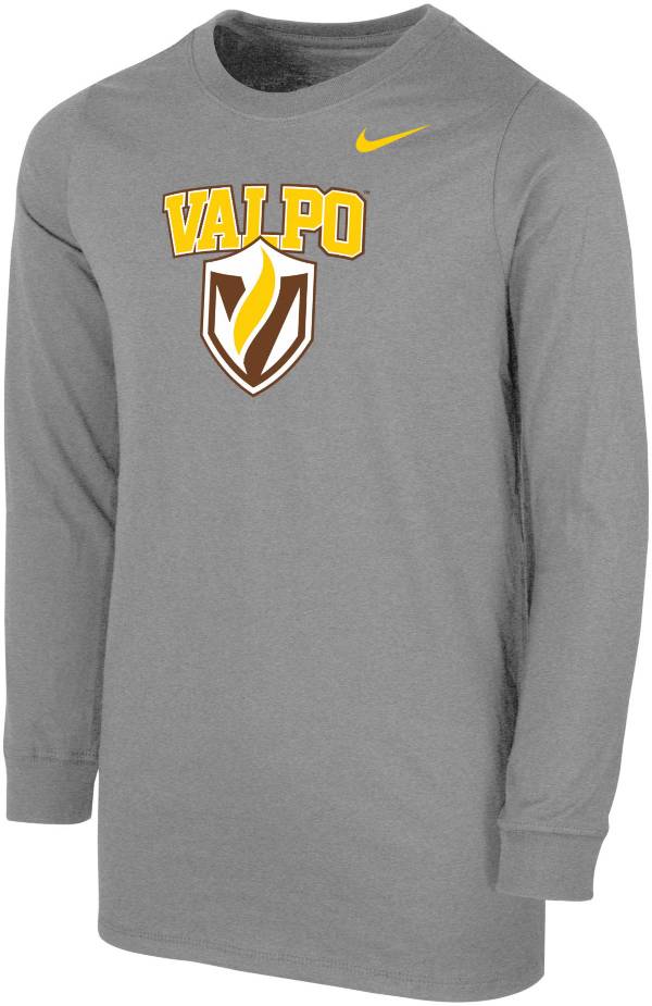 Nike Youth Valparaiso Beacons Grey Core Cotton Long Sleeve T-Shirt