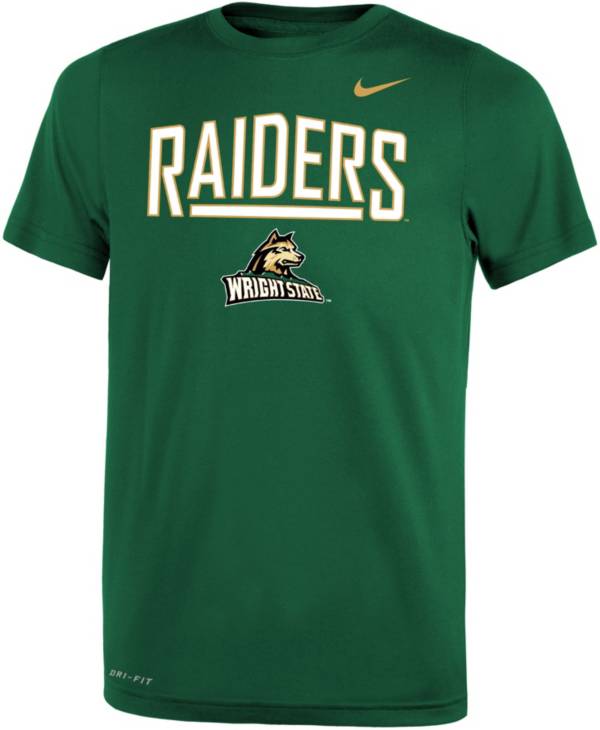 Nike Youth Wright State Raiders Green Dri-FIT Legend T-Shirt