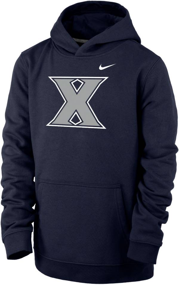 Nike Youth Xavier Musketeers Blue Club Fleece Pullover Hoodie