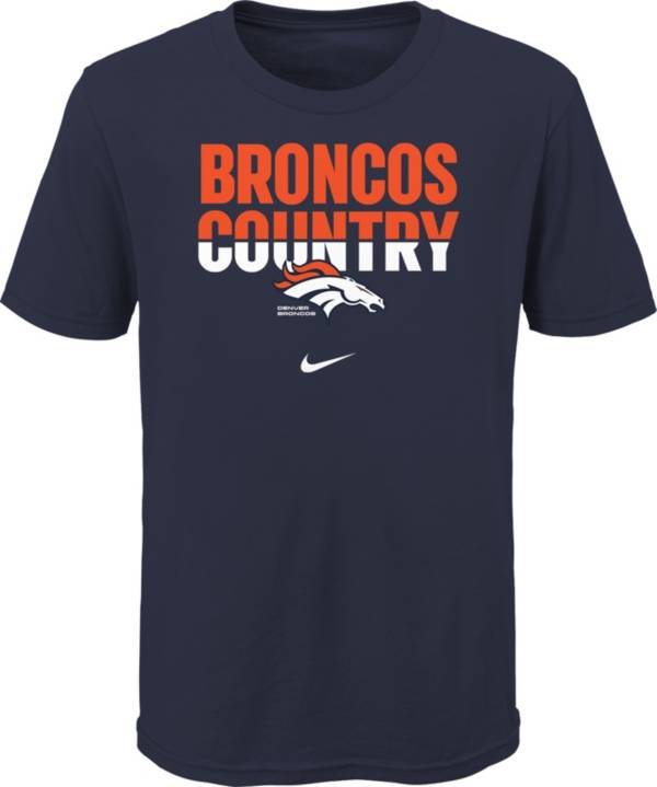 Nike Youth Denver Broncos Local Split Navy T-Shirt