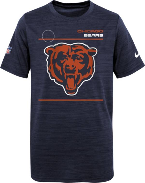 Nike Youth Chicago Bears Sideline Legend Velocity Navy T-Shirt