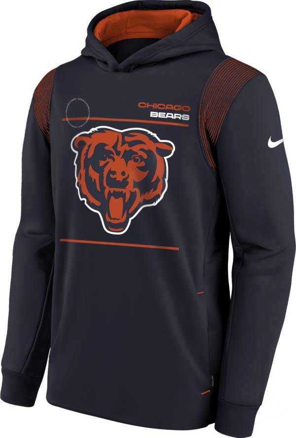 Nike Youth Chicago Bears Marine Therma Pullover Hoodie