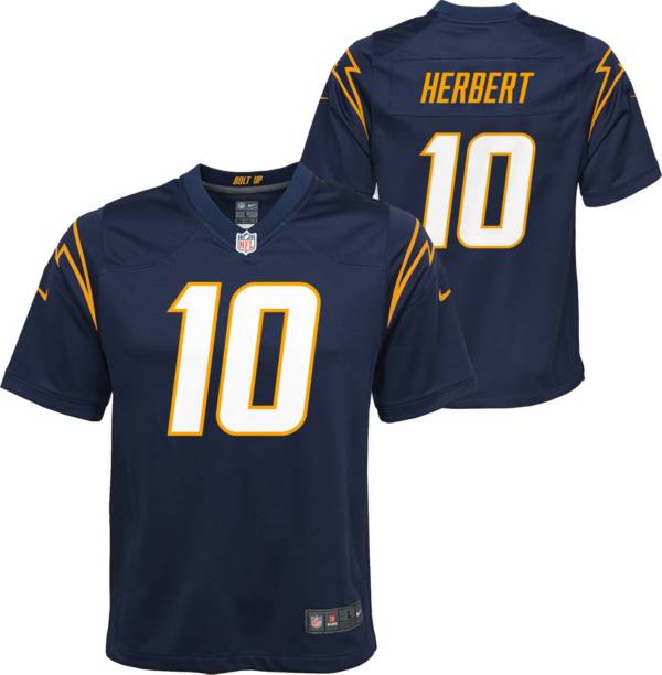 Nike Youth Los Angeles Chargers Justin Herbert #10 Navy Alternate Game Jersey