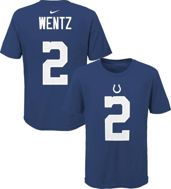 Nike Youth Indianapolis Colts Carson Wentz #2 Blue T-Shirt