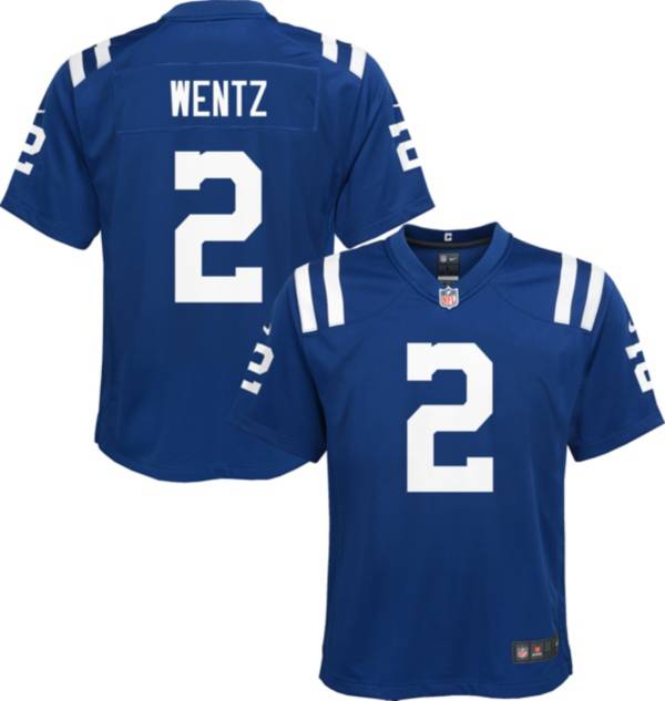Nike Youth Indianapolis Colts Carson Wentz #2 Blue Game Jersey
