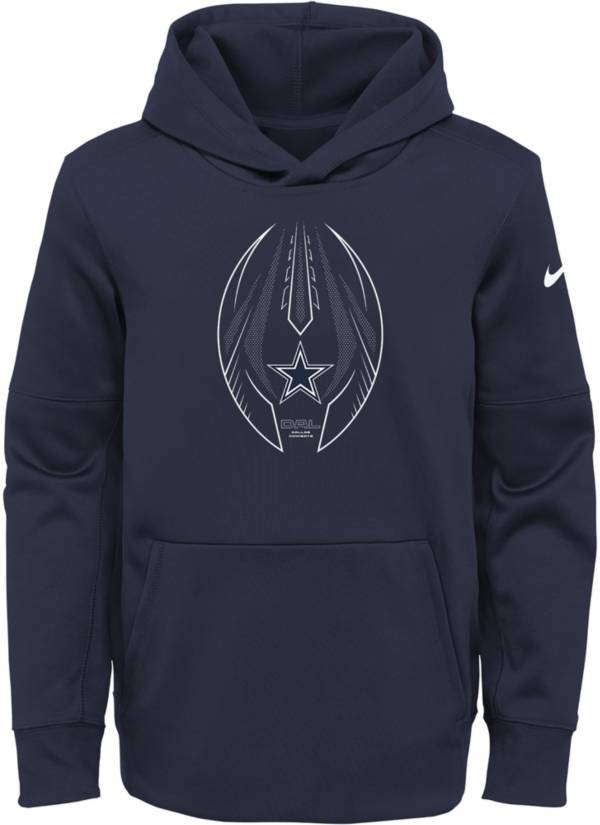 Nike Youth Dallas Cowboys Icon Therma Navy Pullover Hoodie product image