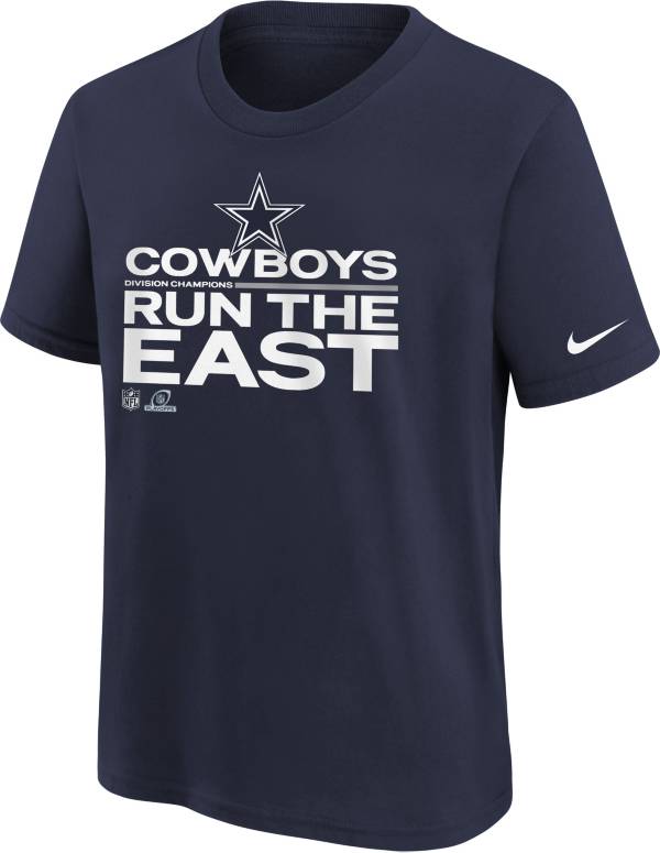 Nike Youth Dallas Cowboys 2021 NFC East Division Champions Navy T-Shirt