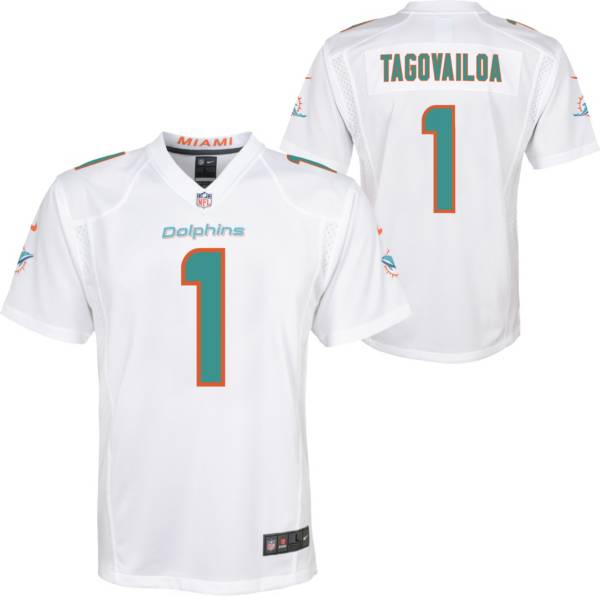 Nike Youth Miami Dolphins Tua Tagovailoa #1 White Game Jersey