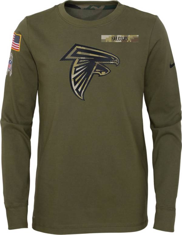 Nike Youth Atlanta Falcons Salute to Service Olive Long Sleeve T-Shirt product image