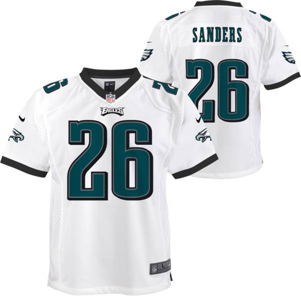 Nike Youth Philadelphia Eagles Miles Sanders #26 White Game Jersey