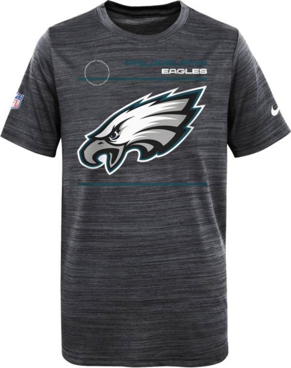 Nike Youth Philadelphia Eagles Sideline Legend Velocity Black T-Shirt