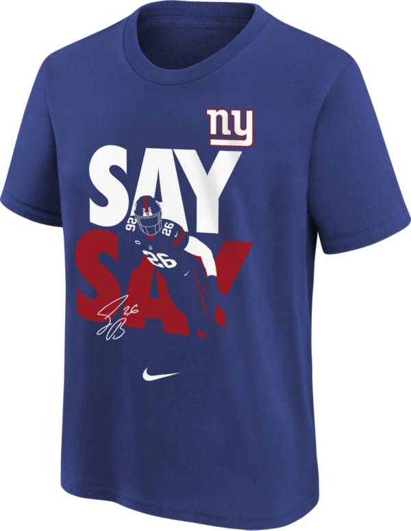 Nike Youth New York Giants Local Saquon Barkley Blue T-Shirt product image