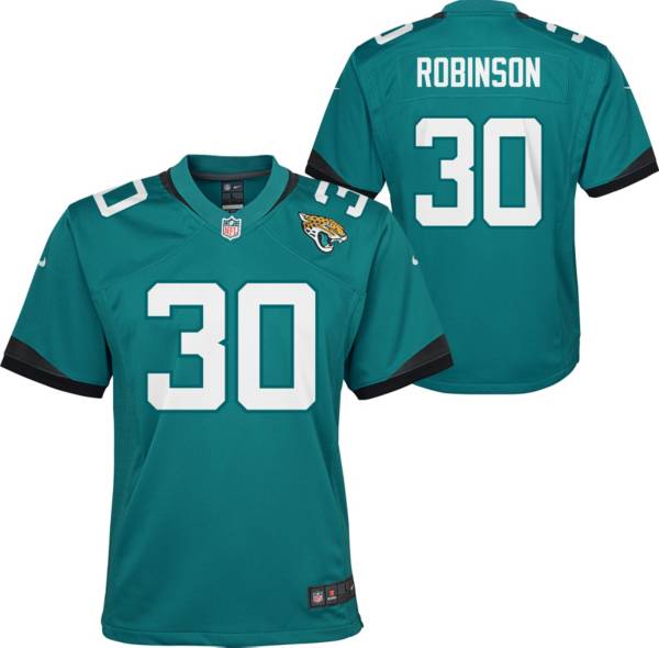 Nike Youth Jacksonville Jaguars Jerome Robinson #30 Teal Alternate Game Jersey