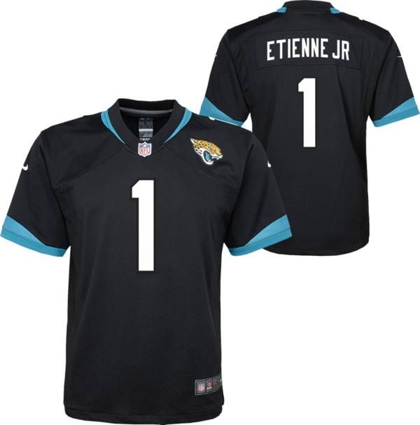 Nike Youth Jacksonville Jaguars Travis Etienne #1 Black Game Jersey