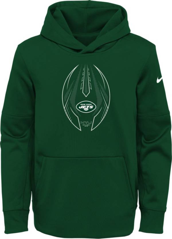 Nike Youth New York Jets Sport Green Icon Therma Pullover Hoodie