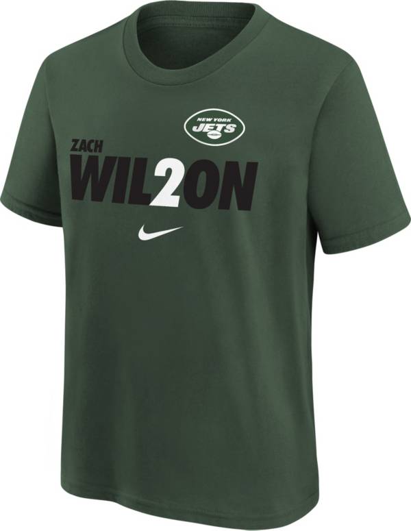 Nike Youth New York Jets Local Zach Wilson Green T-Shirt