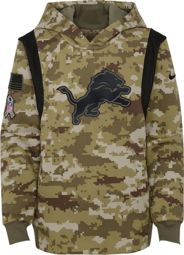 Nike Youth Detroit Lions Salute to Service Camouflage Hoodie