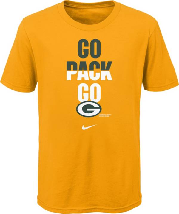 Nike Youth Green Bay Packers Local Split Gold T-Shirt