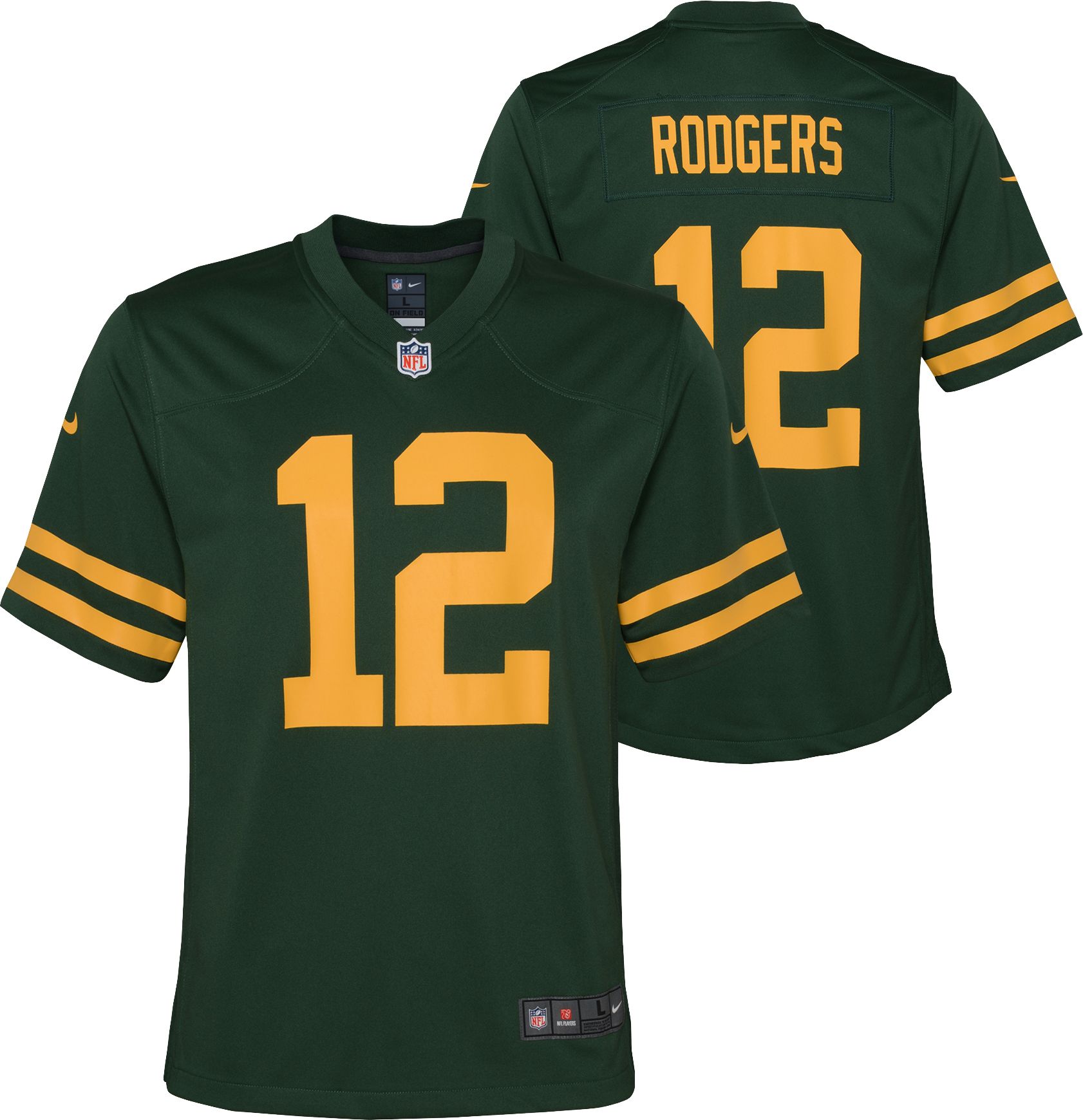 Youth Aaron Rodgers Green Green Bay Packers  