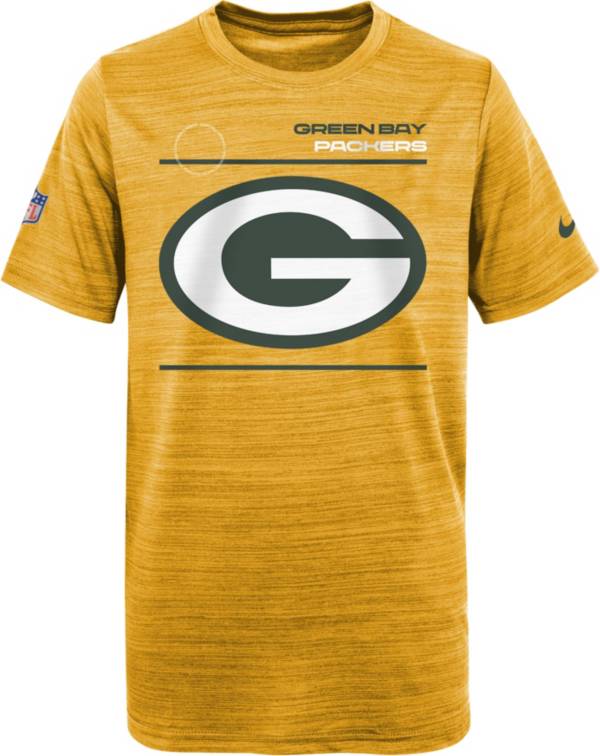 Nike Youth Green Bay Packers Sideline Legend Velocity Gold T-Shirt
