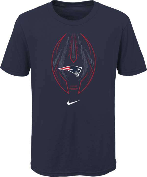 Nike Youth New England Patriots Icon Navy T-Shirt