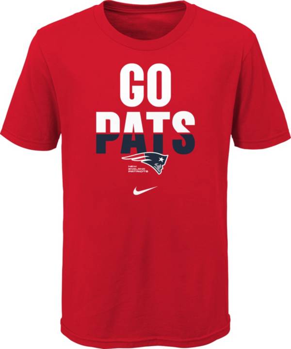 Nike Youth New England Patriots Local Split Red T-Shirt