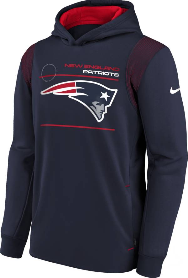 Nike Youth New England Patriots College Navy Therma Pullover Hoodie